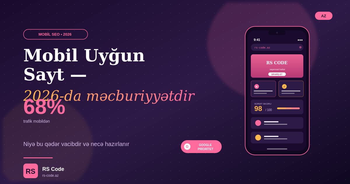 Mobil Uyğun Sayt Niyə Vacibdir? 2026-cı İldə Biznesiniz Üçün Həyati Məsələ