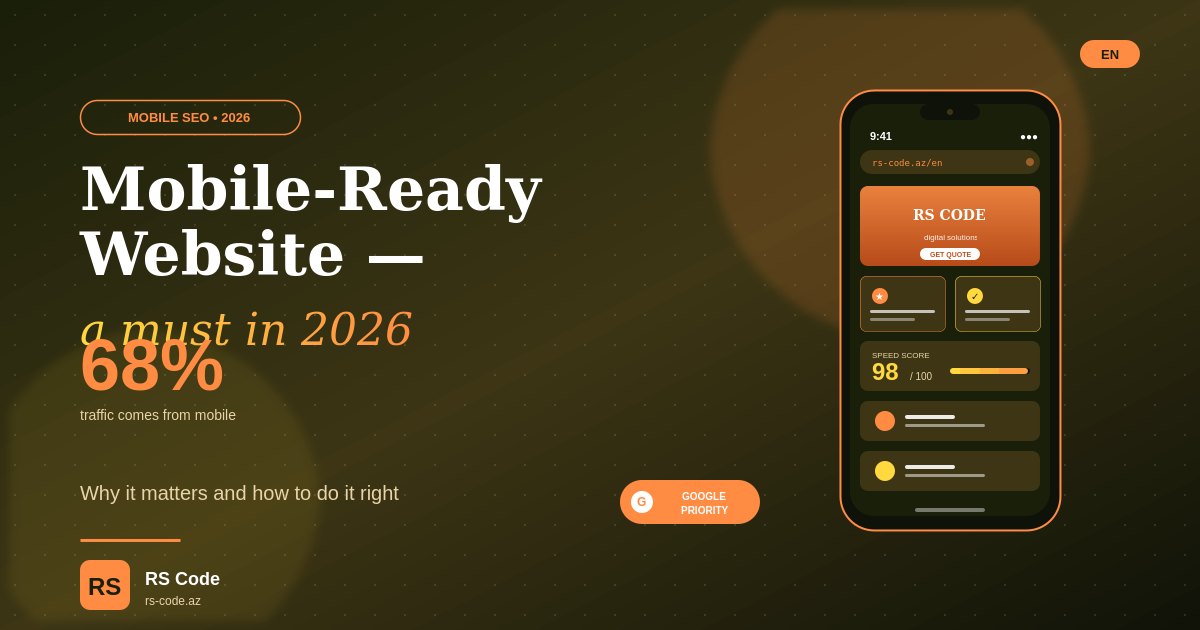 Why a Mobile-Friendly Website Is Critical in 2026